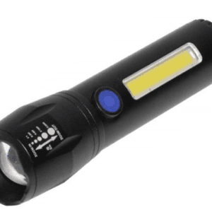 Lanterna TD-C81 cu LED CREE 3 W, LED lateral COB 3 W, acumulator integrat, zoom telescopic