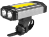 Lanternă de bicicletă, reîncărcabilă prin USB, 5 moduri 2 x Cob Rotund + 1 COB dreptunghiular