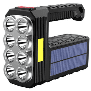 Lanterna de mana ST11 cu 8 LED cu incarcare solara si USB