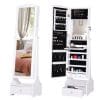 Dulap HOMCOM pentru bijuterii, cu oglinda 45x36x150cm | Aosom RO