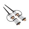 Cablu HDMI + adaptoare micro HDMI/mini HDMI 1.5m, OCHBA1G