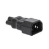Conector de alimentare IEC320 C14 la C5 Negru, PCGP11920BK