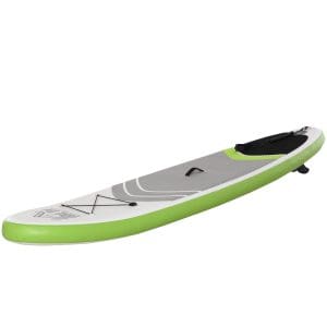 HOMCOM Placa SUP gonflabila cu Accesorii incluse, Stand Up Paddle pentru Adulti si Adolescenti, 305x80x15cm Verde si Alb