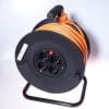 Cablu prelungitor cu tambur 4 prize Schuko 230V 50m Orange, ppb-01-50