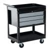 HomCom Caucior pentru Atelier Profesional Comoda pentru Scule in Lamiera, Nero, 68x46x88cm