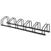 HOMCOM Suport de parcare pentru 6 biciclete din otel, 179x33x27 cm, negru | AOSOM RO