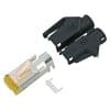 Conector de retea RJ45 cat. 6A Negru, RJ45C6A-SW