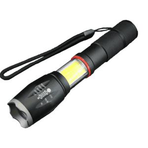 Lanterna LED COB neagra portabila reincarcabila