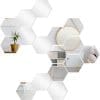 Set 10 Oglinzi Design Hexagon – Oglinzi Decorative Acrilice Cristal – Diamant – Fagure 10 bucati/set