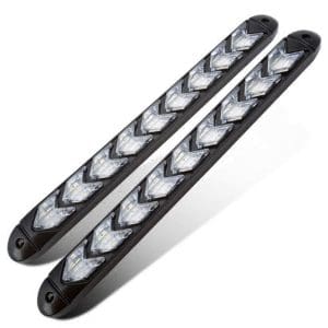 Set 2 Benzi LED SAGEATA DRL 25 cm – 12 module