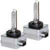 Set 2 becuri Xenon D1S White auto pentru far, suport metalic, 35W, 6000K