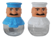 Set 2 solnite pentru sare si piper in forma de bucatar