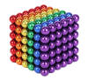 Set 216 Bile magnetice Rainbow NEOCUB diametru 5 mm multicolor cutie depozitare argintiu