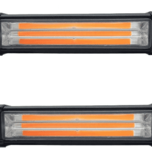 Set 2X Rampa avertizare galbena 3 LED COB