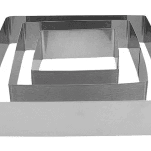 Set 3 forme pentru tort, patrat,inox