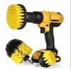Set 3 perii Galbene pentru curatare cu adaptor pentru bormasina/autofiletanta