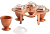 Set 4 recipiente cu capac, pentru fiert oua, Cooper Eggs XL