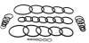 Set 407 piese de garnituri hidraulice O-RING garnituri cauciuc