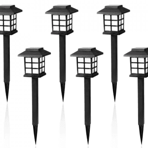 Set 6 x lampa solara felinar LED 43 cm, patrate