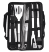 Set ustensile pentru gratar cu 9 accesorii, otel inoxidabil