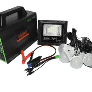 Sistem solar iluminare led GD-150 cu panou solar 4 becuri