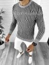 Pulover barbati gros slim fit gri T3575 80-1.3