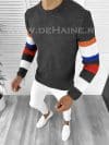 Pulover barbati gros slim fit gri inchis T3588 104-1 2