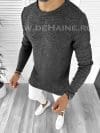 Pulover barbati gros slim fit gri inchis T3652 U1/N3-4.3