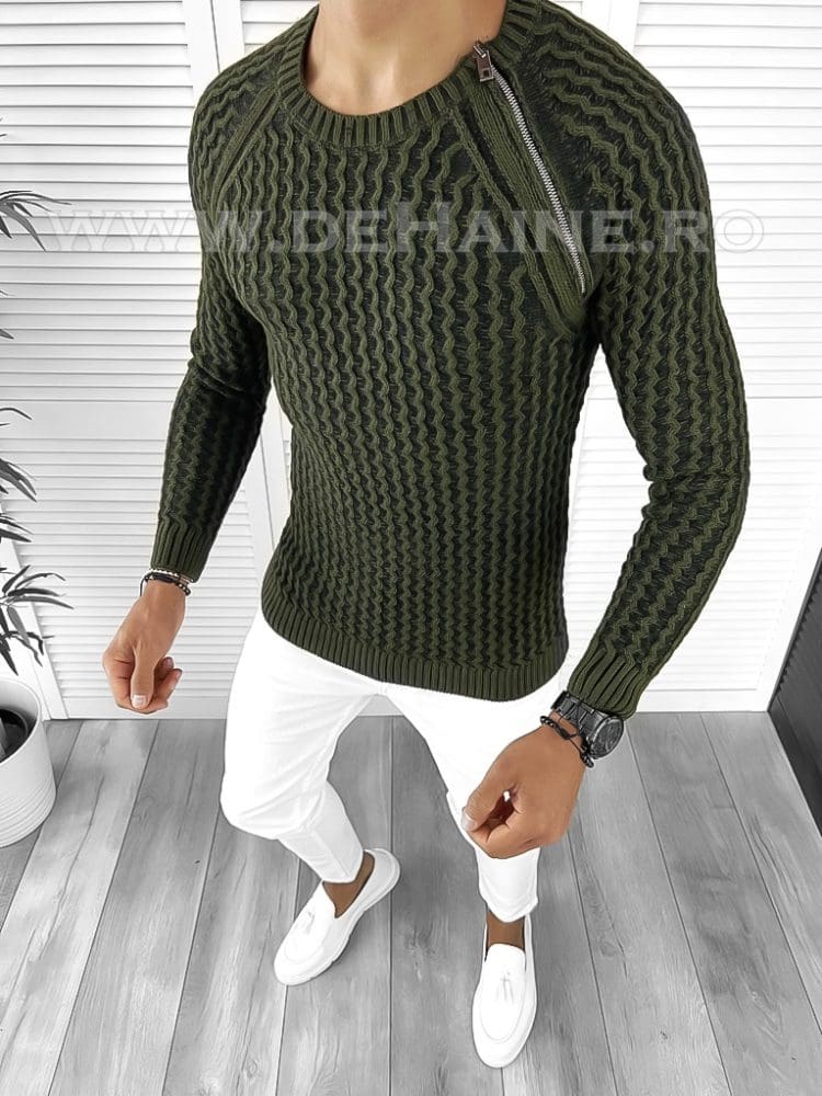 T3711-Pulover-gros-barbati-slim-fit-online-Eksi1-kaki-b