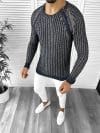 Pulover barbati gros slim fit bleumarin T3711 P19-3.3
