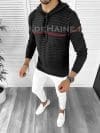 Hanorac barbati negru slim fit T3713 106-1