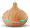 Umidificator din lemn natur cu lumini LED YL-07