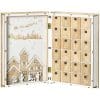 Calendar de Advent, Calendar de Craciun in forma de carte cu decoratiuni tematice, calendar pentru cadouri de Craciun HOMCOM | Aosom RO