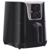 HOMCOM Friteuza cu Aer Cald Temperatura Reglabila de la 80-200°C, Air Fryer 1300W, Friteuza fara Ulei de 4L cu Timer 30 minute, Oprire automata, Negru