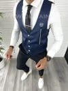 Vesta barbati eleganta slim fit bleumarin V54 140-2 E