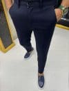 Pantaloni barbati casual bleumarin 12293