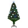 Brad de Craciuncu 16 becuri LED, brad verde, decoratiune de Craciun, brad cu lumini HOMCOM | Aosom RO