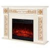 Art Flame Semineu Martin & Mars De sine statator Bej/begru din PAL/MDF 860*1000*300