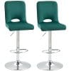 HomCom set 2 scaune de bar, inalte, 41x51x97-117cm | AOSOM RO