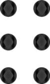 Set 6 bucati organizatoare cablu 2 sloturi Negru, Goobay 70362