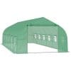 Outsunny Sera pentru gradina, tip tunel, sera pentru plante, legume, fructe si structura din otel, Verde | AOSOM RO