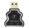Adaptor Transmitter/Receiver, Audio Wireless M10 3-in-1, Bluetooth 5.0 A2DP Jack 3.5mm, 4.2 x 3.3 x 2.1 cm Neg
