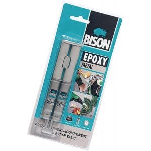 Adeziv Bicomponent cu Functie Metalica Sudura BISON Epoxy Metal, 2 x12ml ,+Cadou