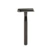 Aparat de ras Classic Safety Razor Techstar® SR1, Aliaj de Zinc, Cu Lame De Rezerva, Reutilizabil, Ecologic, Negru