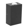 Aplica LED de perete Interior/Exterior Techstar®, Putere 2W, Culoare Lumina 4000K, 600 lm, 9×6 cm, IP 65, Negru