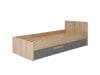 Aygo Ag12 Rama De Pat 90 Sanded Beech/White,Peltro,Beech