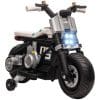 Motocicleta electrica HOMCOM cu roti de antrenament, pentru 3-5 ani, alb | Aosom RO