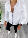 Camasa barbati alba slim fit B5042 W13-2.2 E