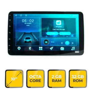 Navigatie Audiosystem universala 10`, 2GB Ram, 32GB,1 DIN, 8 core, Android 10.0, 4G Sim