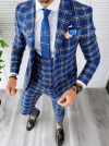 Sacou barbati slim fit + Vesta B8393 E 261-2